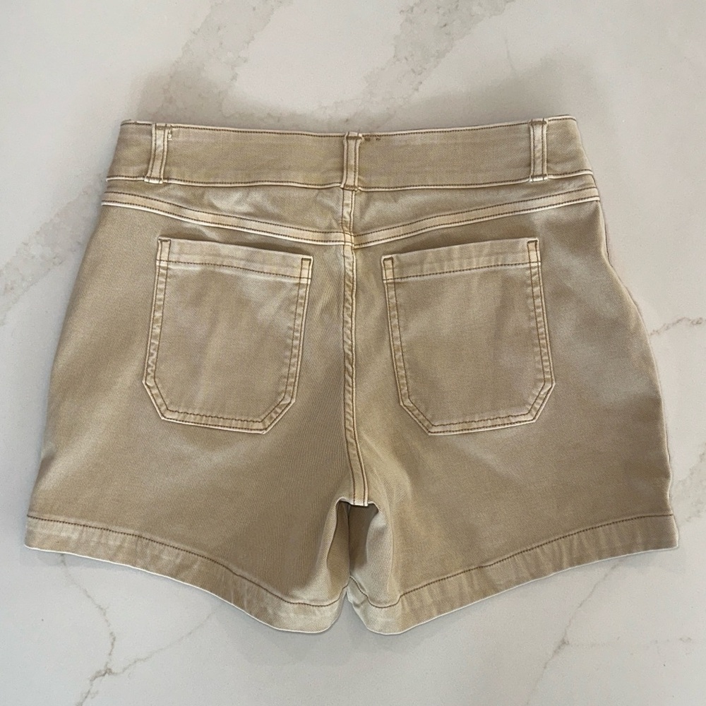 SPANX Stretch Twill Shorts 5” in Almond - Picture 7 of 13